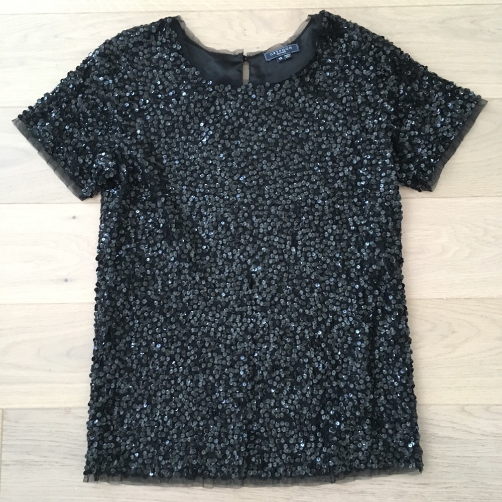 NWOT Gryphon Sequin Top - Picture 3 of 6